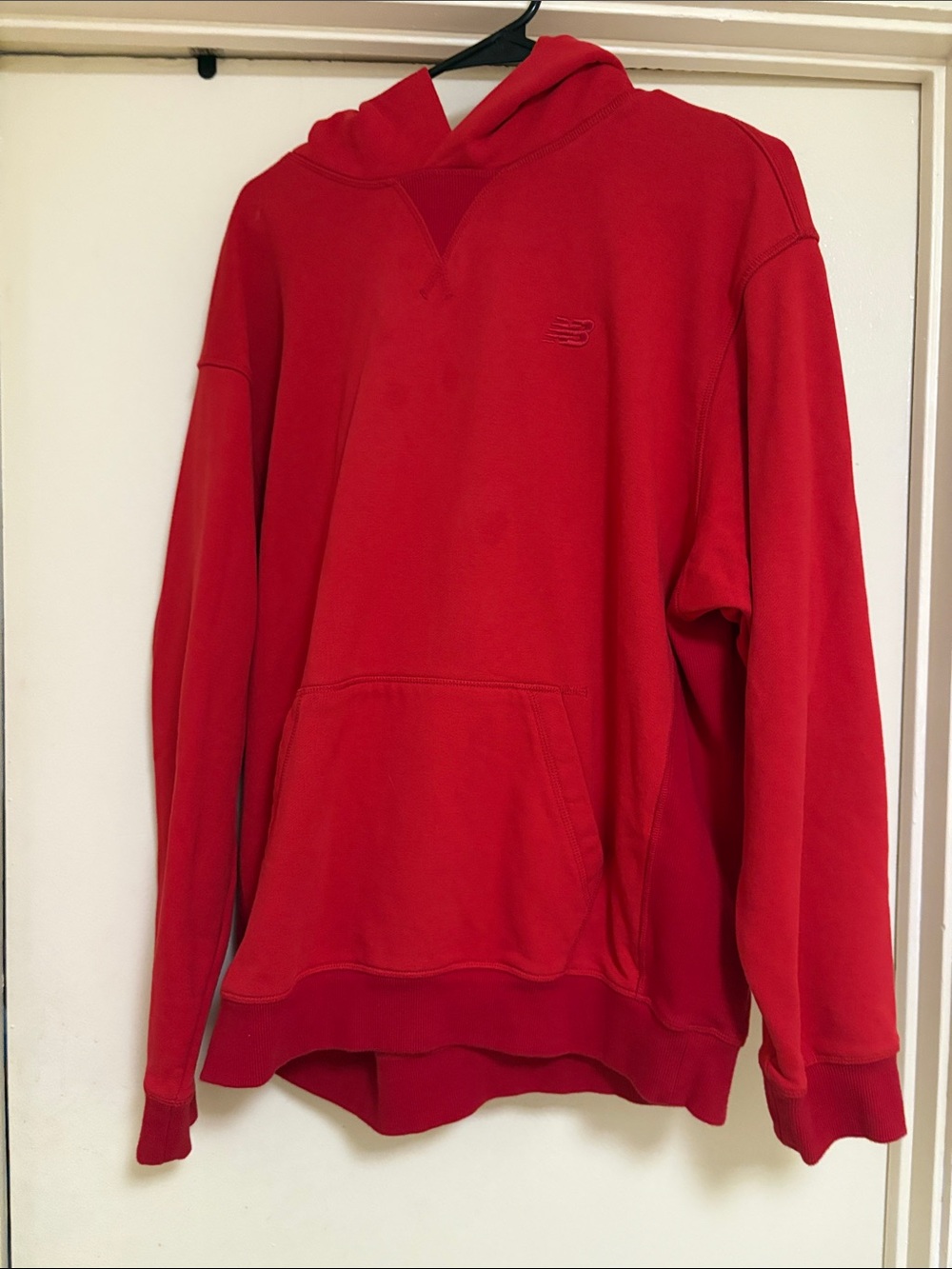 New Balance Red Crewneck Hoodie Sweatshirt